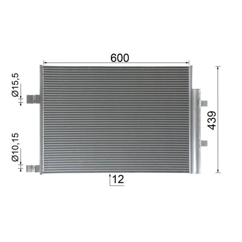 Mahle Air Conditioning Condenser AC 1128 000P