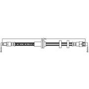 Juratek Brake Hydraulic Hose Line Front JBH1321