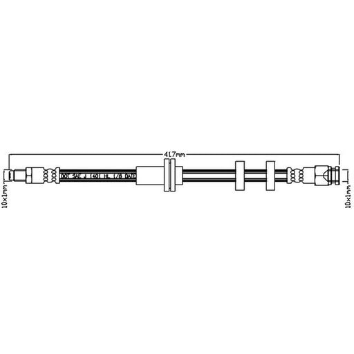 Juratek Brake Hydraulic Hose Line Front JBH1321