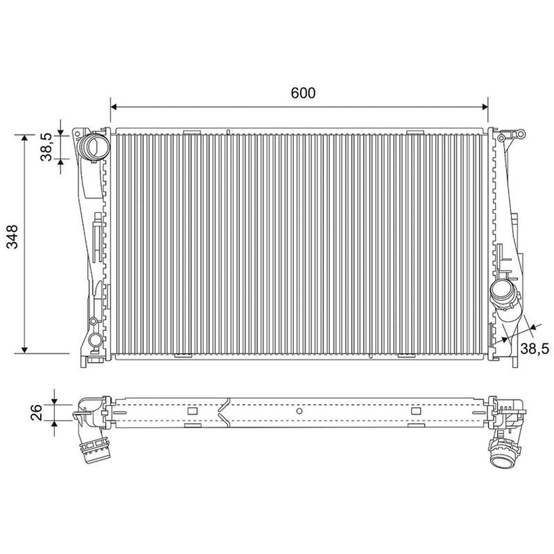 Valeo Engine Radiator 701925