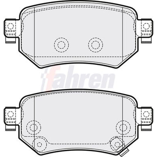 Fahren Rear Brake Pad Set FBP3782