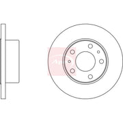 Apec 2 x Solid Rear Brake Discs DSK833