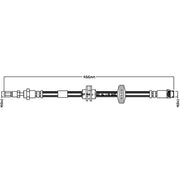 Juratek Brake Hydraulic Hose Line Front JBH1292