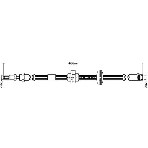 Juratek Brake Hydraulic Hose Line Front JBH1292