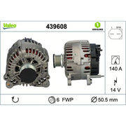 Valeo Car Alternator 12V 439608