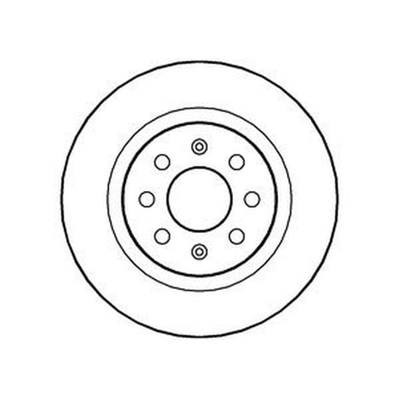 Abtex 2 x Solid Rear Brake Discs BD1388S