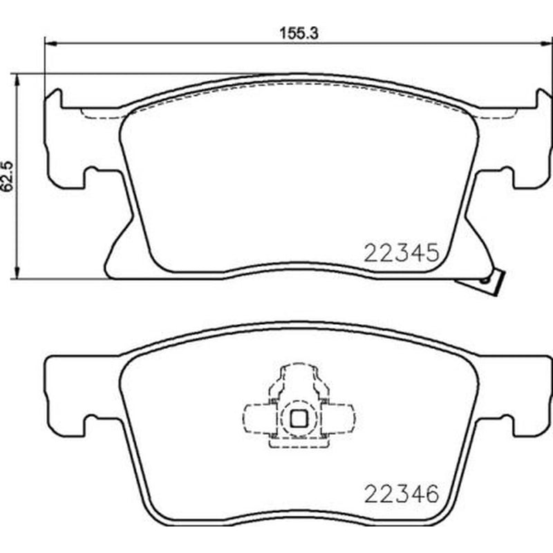Brembo 4 x Front Brake Pad Set P59091