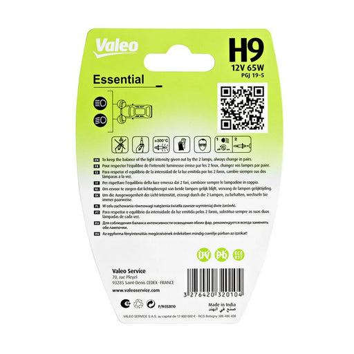 Valeo H9 Bulb Blister Essential 032010 032010