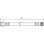 NAPA Brake Hydraulic Hose Line Rear NBH1093