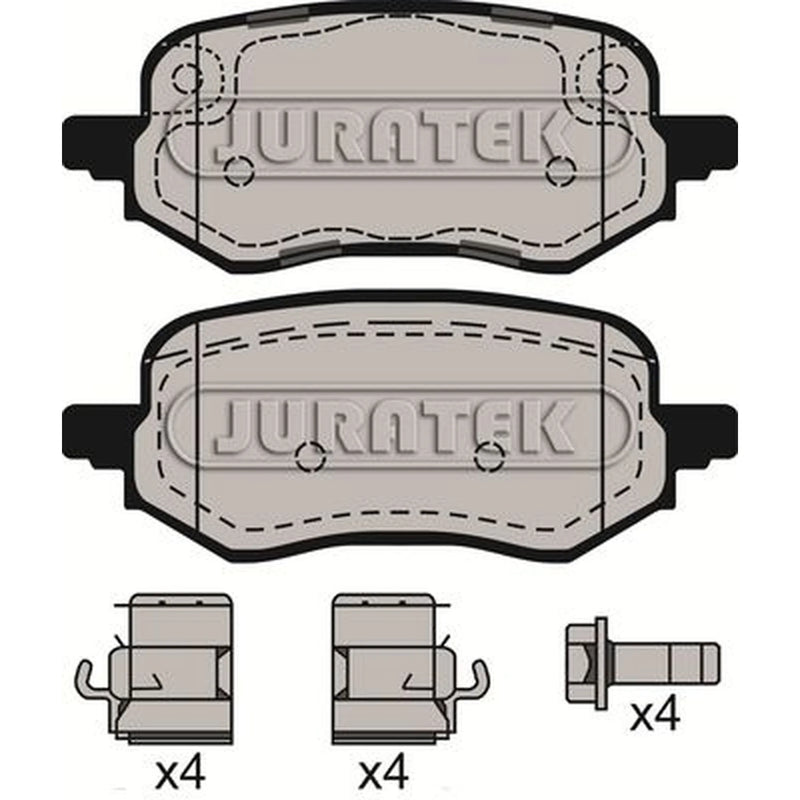 Juratek Rear Brake Pad Set JCP4009