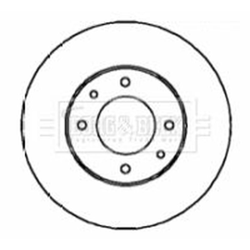 Borg & Beck 2 x Vented Front Brake Discs BBD4347