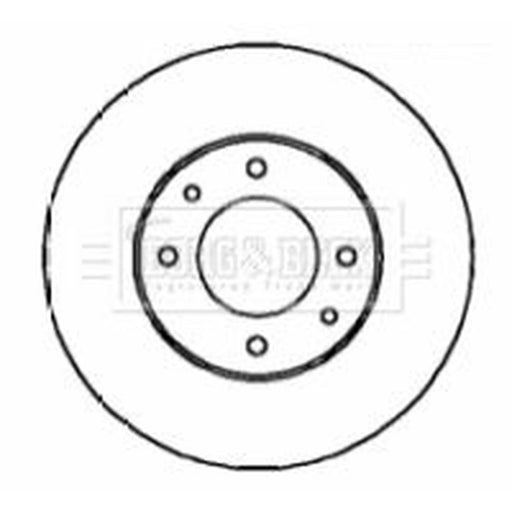 Borg & Beck 2 x Vented Front Brake Discs BBD4347