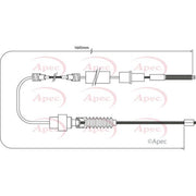Apec Handbrake Cable Left Rear CAB1524