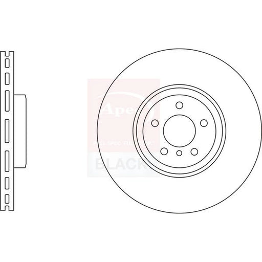 Apec 2 x Vented Front Brake Discs DSK3232B