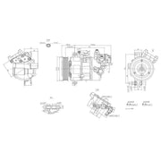 Hella Air Conditioning Compressor 8FK 366 201-891
