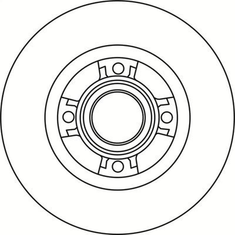 Abtex 2 x Solid Rear Brake Discs BD1400HS