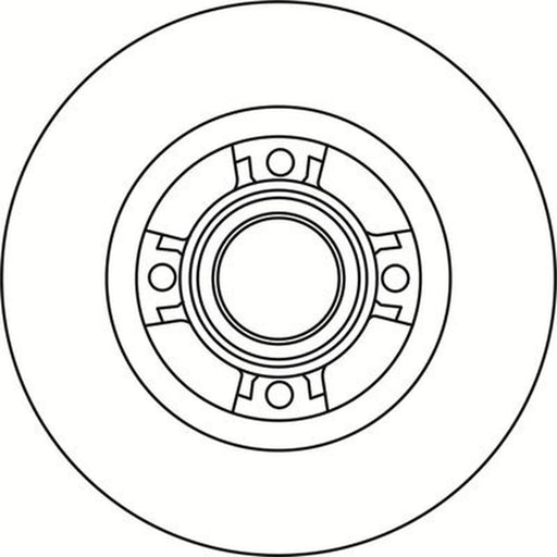 Abtex 2 x Solid Rear Brake Discs BD1400HS