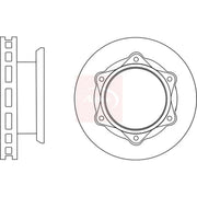 Apec 2 x Vented Front Brake Discs DSK2891