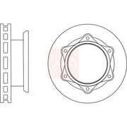 Apec 2 x Vented Front Brake Discs DSK2891