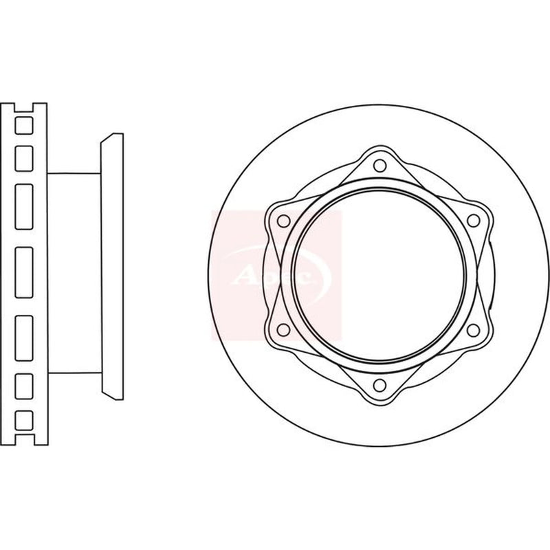 Apec 2 x Vented Front Brake Discs DSK2891