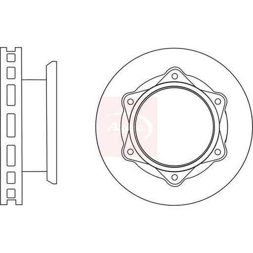 Apec 2 x Vented Front Brake Discs DSK2891