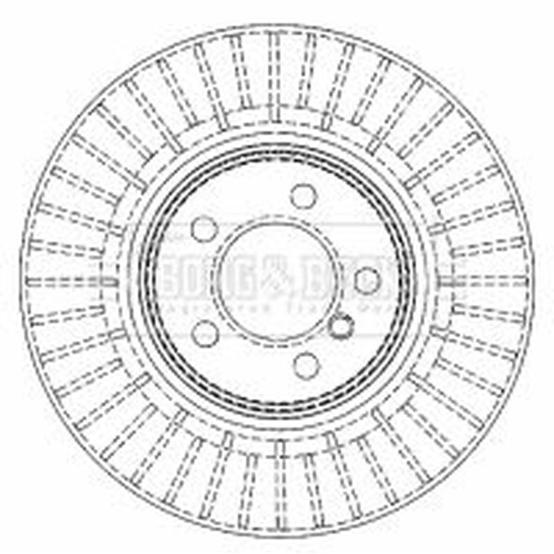 Borg & Beck 2 x Front Brake Discs BBD5919S
