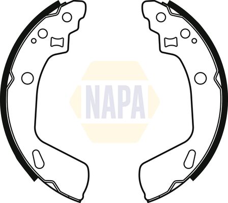 NAPA Brake Shoe Set Axle Kit