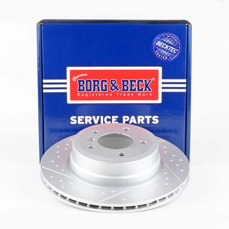 Borg & Beck 2 x Slotted/Perforated Rear Brake Discs BBD6276S