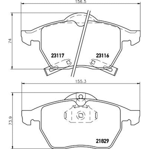 Mintex Front Brake Pad Set MDB1940