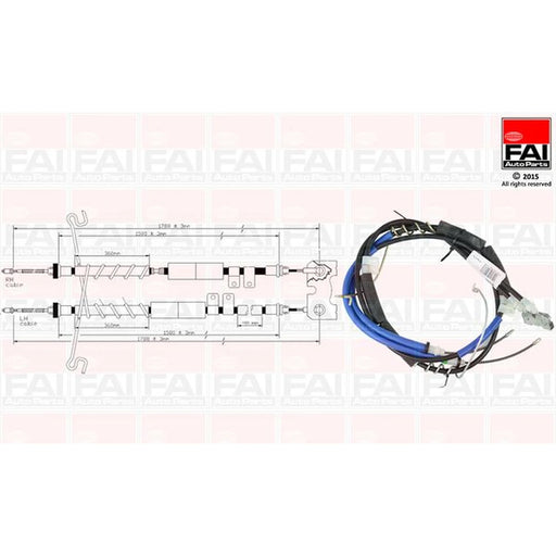 FAI Handbrake Cable Left Rear FBC0068