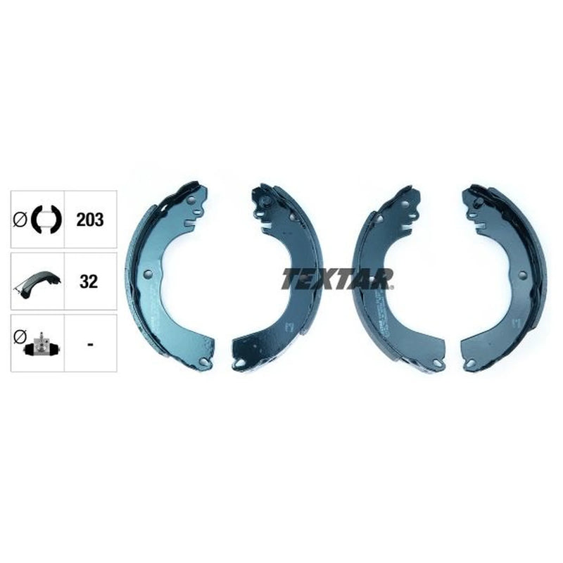Textar Brake Shoe Set Axle Kit 91082000
