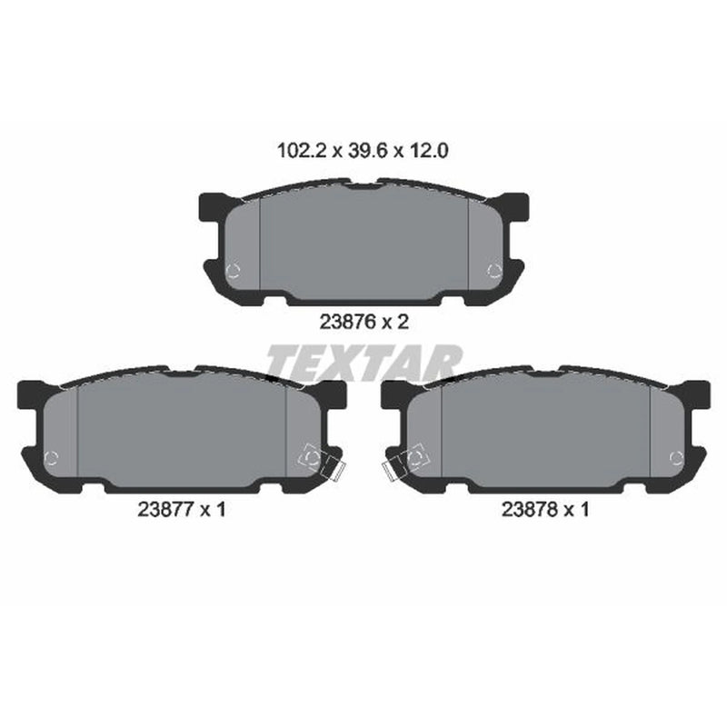 Textar Rear Brake Pad Set 2387601