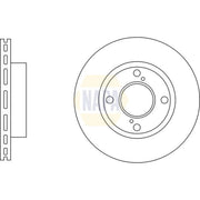 NAPA 2 x Vented Front Brake Discs NBD5217