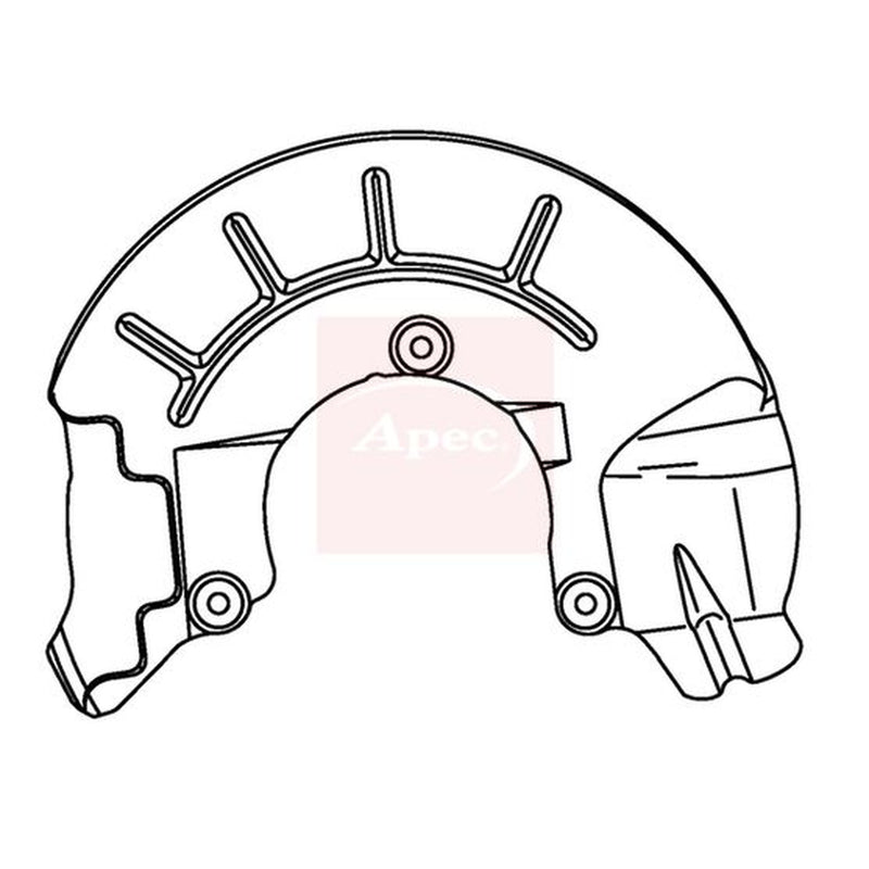 Apec Brake Disc Splash Guard Front Right ASG1144