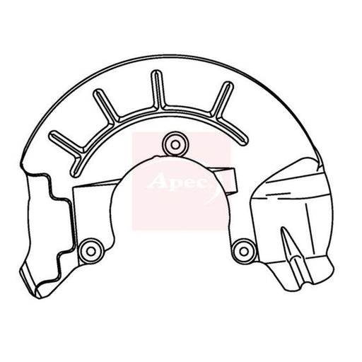 Apec Brake Disc Splash Guard Front Right ASG1144