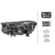 Hella Headlight Headlamp LED Right 1LX 354 854-201