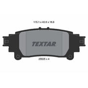 Textar Rear Brake Pad Set 2552501