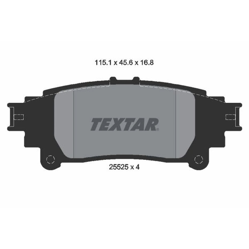 Textar Rear Brake Pad Set 2552501