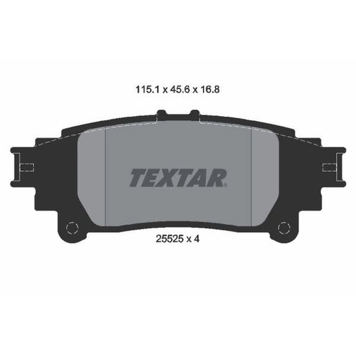 Textar Rear Brake Pad Set 2552501