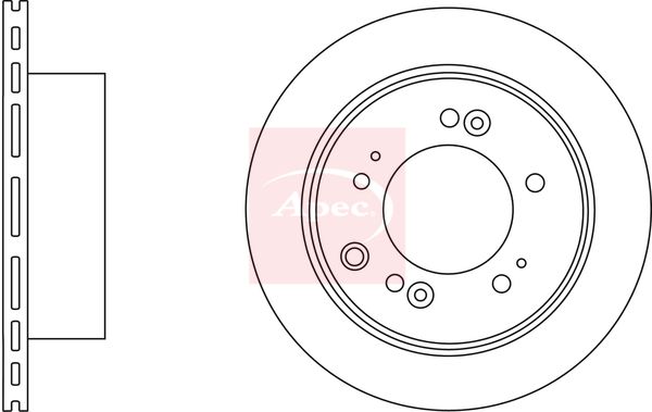 Apec 2 x Brake Disc Set Vented