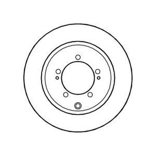 Abtex 2 x Vented Rear Brake Discs BD1234V