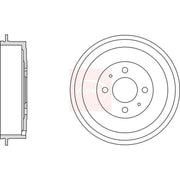 Apec Brake Drum Assembly Rear DRM9976
