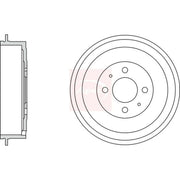 Apec Brake Drum Assembly Rear DRM9976
