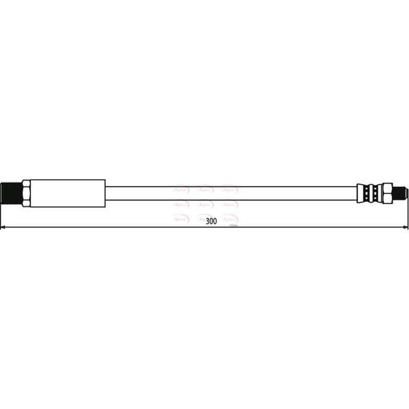 Apec Brake Hydraulic Hose Line Front HOS3032