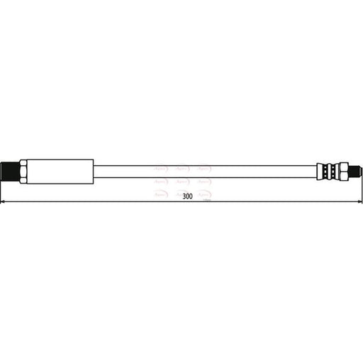 Apec Brake Hydraulic Hose Line Front HOS3032