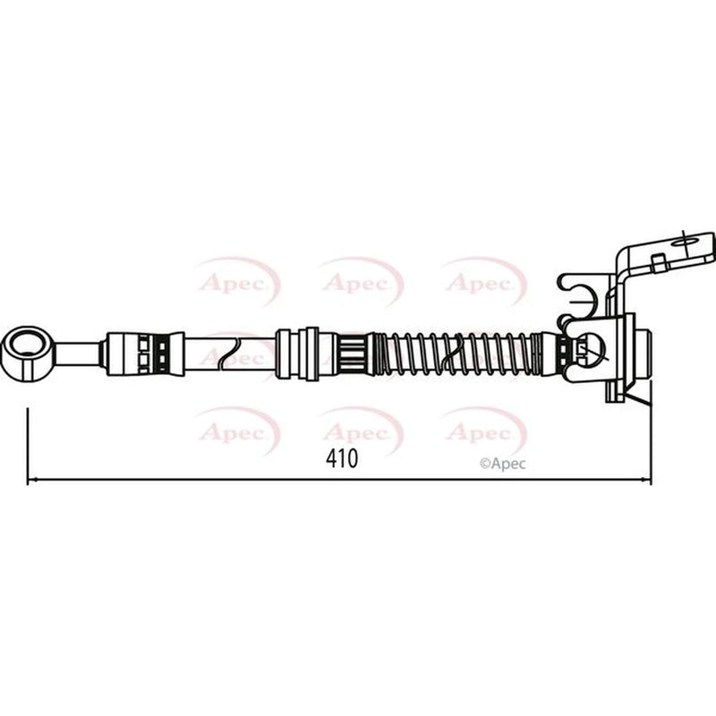 Apec Brake Hydraulic Hose Line Rear Left HOS4131
