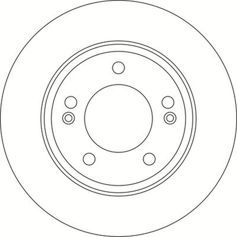 Abtex 2 x Solid Rear Brake Discs BD1879S