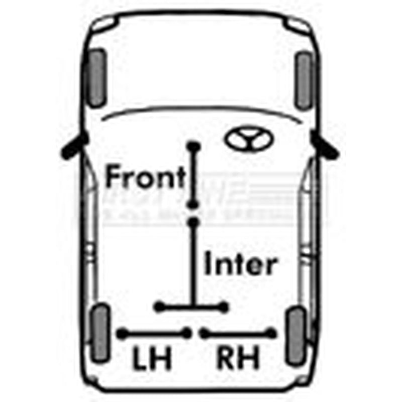 First Line Handbrake Cable Front FKB1025