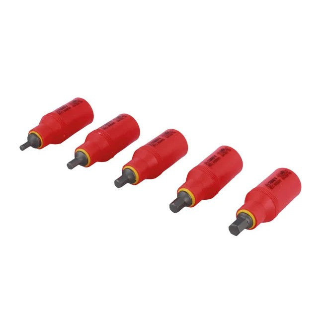 Laser Tools Insulated Hex Bit Socket Set 3/8"D 5pc - PL