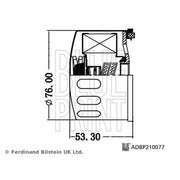 Blue Print Engine Oil Filter ADBP210077